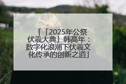 「2025年公祭伏羲大典」韩高年：数字化浪潮下伏羲文化传承的创新之道
