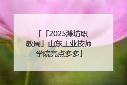 「2025潍坊职教周」山东工业技师学院亮点多多