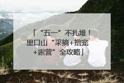 “五一”不扎堆！里口山“采摘+撸宠+露营”全攻略