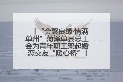 “会聚良缘·情满单州”菏泽单县总工会为青年职工架起婚恋交友“暖心桥”