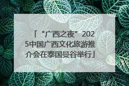“广西之夜”2025中国广西文化旅游推介会在泰国曼谷举行