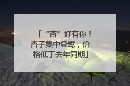 “杏”好有你！杏子集中登鹭，价格低于去年同期