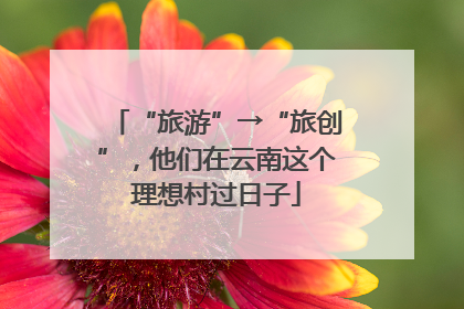 “旅游”→“旅创”，他们在云南这个理想村过日子