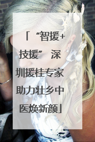 “智援+技援” 深圳援桂专家助力壮乡中医焕新颜