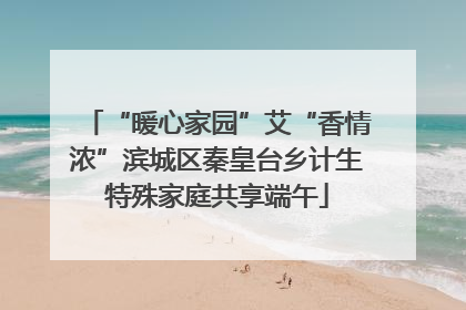 “暖心家园”艾“香情浓”滨城区秦皇台乡计生特殊家庭共享端午
