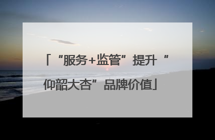“服务+监管”提升“仰韶大杏”品牌价值