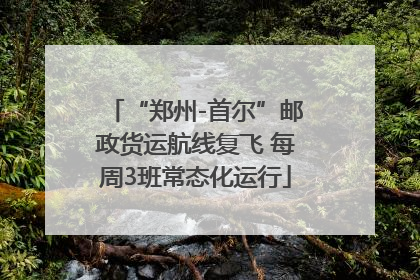 “郑州-首尔”邮政货运航线复飞 每周3班常态化运行