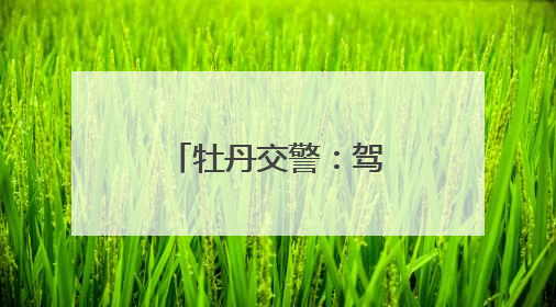 牡丹交警：驾管业务“一站办”，“微型”车管所巨方便！
