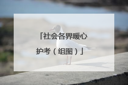 社会各界暖心护考（组图）