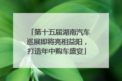第十五届湖南汽车巡展即将亮相益阳，打造年中购车盛宴