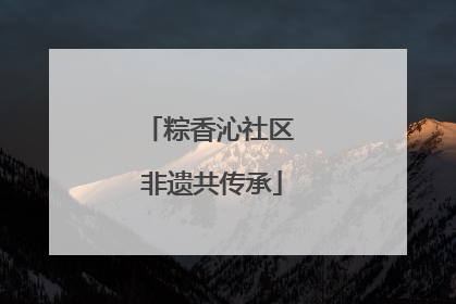 粽香沁社区 非遗共传承