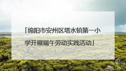 绵阳市安州区塔水镇第一小学开展端午劳动实践活动