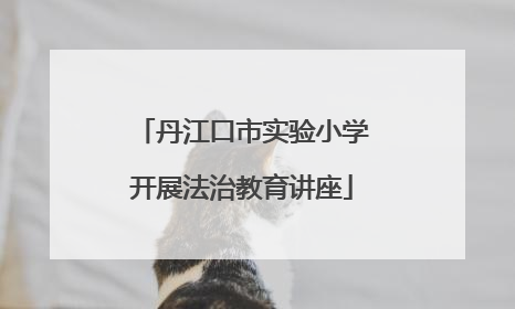 丹江口市实验小学开展法治教育讲座