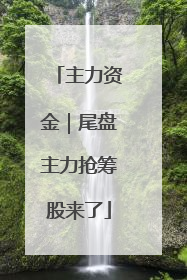 主力资金｜尾盘主力抢筹股来了