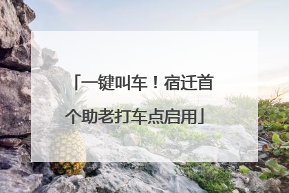 一键叫车！宿迁首个助老打车点启用