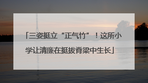 三姿挺立“正气竹”！这所小学让清廉在挺拔脊梁中生长