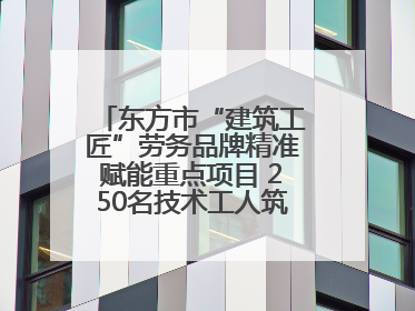 东方市“建筑工匠”劳务品牌精准赋能重点项目 250名技术工人筑牢建设基石