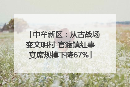 中牟新区：从古战场变文明村 官渡镇红事宴席规模下降67%