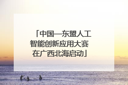 中国—东盟人工智能创新应用大赛在广西北海启动
