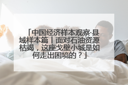 中国经济样本观察·县域样本篇丨面对石油资源枯竭，这座戈壁小城是如何走出困境的？