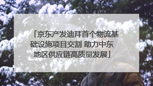 京东产发迪拜首个物流基础设施项目交割 助力中东地区供应链高质量发展