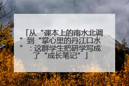 从“课本上的南水北调”到“掌心里的丹江口水”：这群学生把研学写成了“成长笔记”