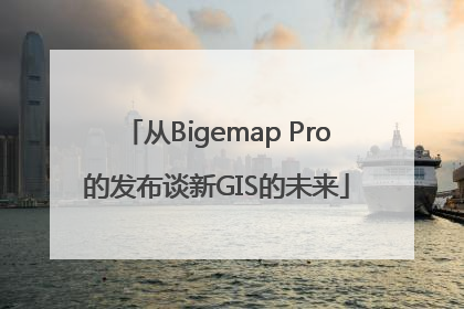 从Bigemap Pro的发布谈新GIS的未来