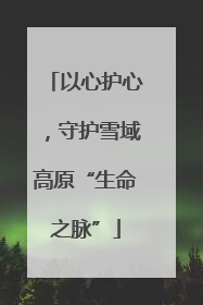 以心护心，守护雪域高原“生命之脉”