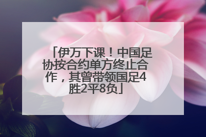伊万下课！中国足协按合约单方终止合作，其曾带领国足4胜2平8负