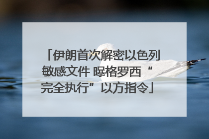 伊朗首次解密以色列敏感文件 曝格罗西“完全执行”以方指令