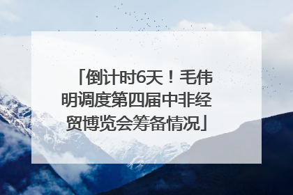 倒计时6天！毛伟明调度第四届中非经贸博览会筹备情况