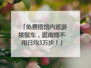 免费搭馆内巡游接驳车，逛南博不用日均3万步！