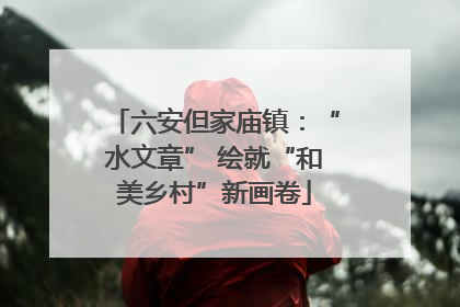 六安但家庙镇：“水文章” 绘就“和美乡村”新画卷
