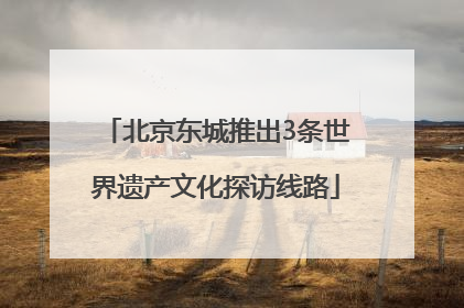 北京东城推出3条世界遗产文化探访线路