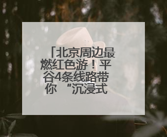 北京周边最燃红色游！平谷4条线路带你 “沉浸式” 体验！