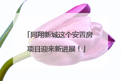 同翔新城这个安置房项目迎来新进展！
