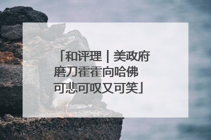 和评理｜美政府磨刀霍霍向哈佛 可悲可叹又可笑