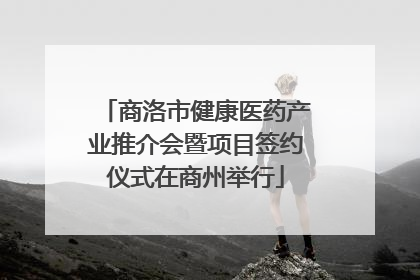 商洛市健康医药产业推介会暨项目签约仪式在商州举行