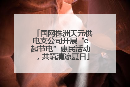 国网株洲天元供电支公司开展“e起节电”惠民活动，共筑清凉夏日