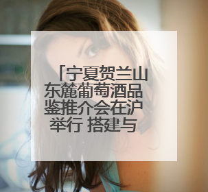宁夏贺兰山东麓葡萄酒品鉴推介会在沪举行 搭建与长三角地区沟通合作的桥梁