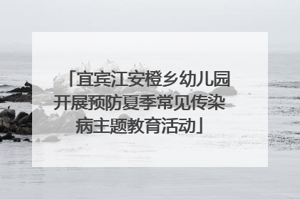宜宾江安橙乡幼儿园开展预防夏季常见传染病主题教育活动