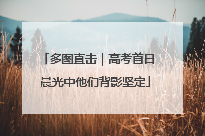 多图直击｜高考首日 晨光中他们背影坚定
