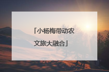 小杨梅带动农文旅大融合