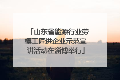 山东省能源行业劳模工匠进企业示范宣讲活动在淄博举行