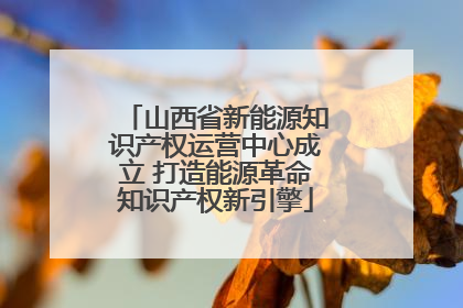 山西省新能源知识产权运营中心成立 打造能源革命知识产权新引擎
