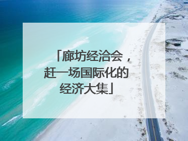 廊坊经洽会，赶一场国际化的经济大集