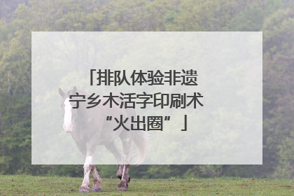 排队体验非遗 宁乡木活字印刷术“火出圈”