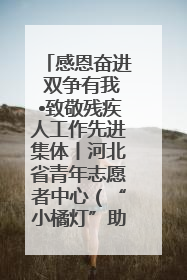 感恩奋进 双争有我•致敬残疾人工作先进集体丨河北省青年志愿者中心（“小橘灯”助残接力计划实施团队）：用温暖陪伴，守护特殊孩子成长