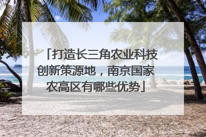 打造长三角农业科技创新策源地，南京国家农高区有哪些优势