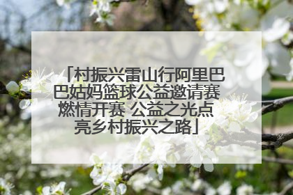 村振兴雷山行阿里巴巴姑妈篮球公益邀请赛燃情开赛 公益之光点亮乡村振兴之路